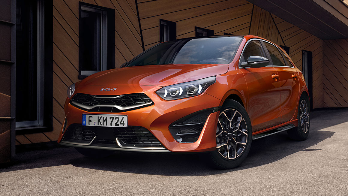 Kia Ceed GT-line, Frontansicht, Orange